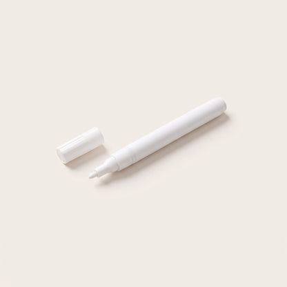 White number cover pen with cap