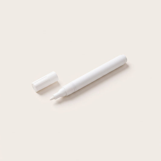 White number cover pen with cap